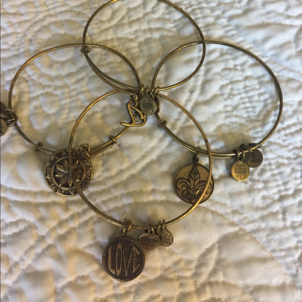 4 Alex and Ani Bracelets